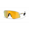 Oakley Custom Stunt Devil Matte White Prizm 24k